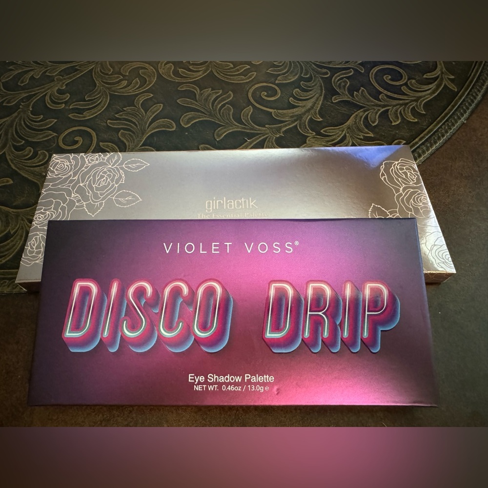 Two eye pallets: Violet Voss and girlactik the essential palette